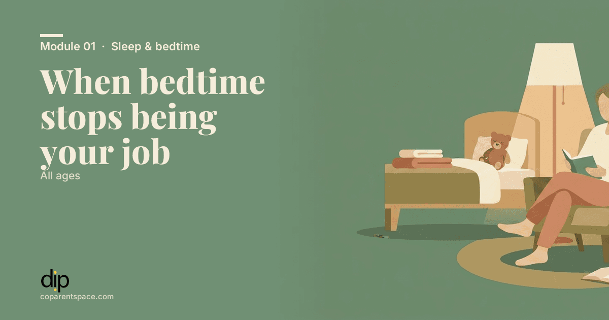 When bedtime stops being your job
