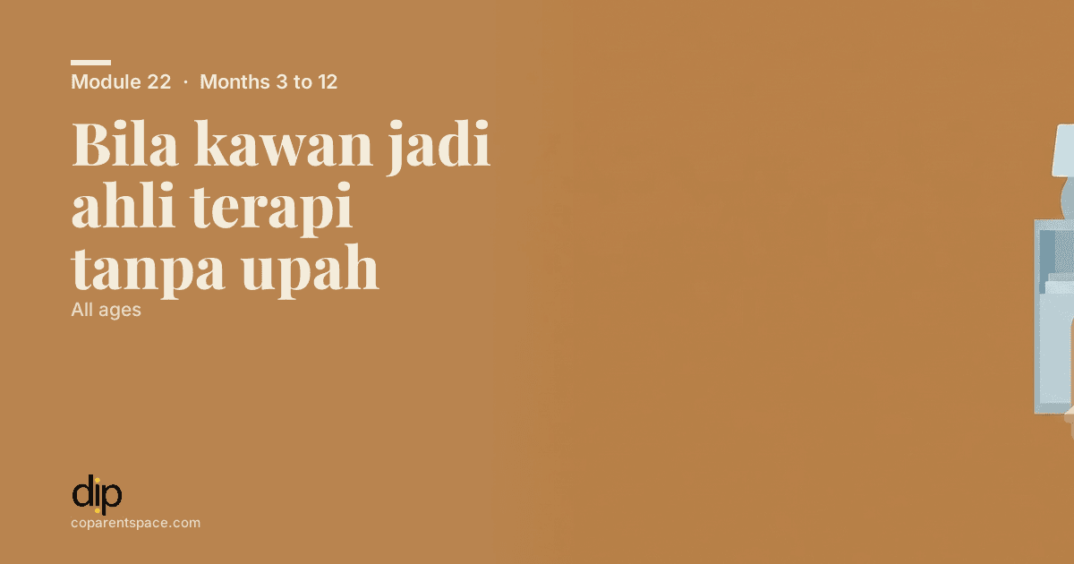 Bila kawan jadi ahli terapi tanpa upah