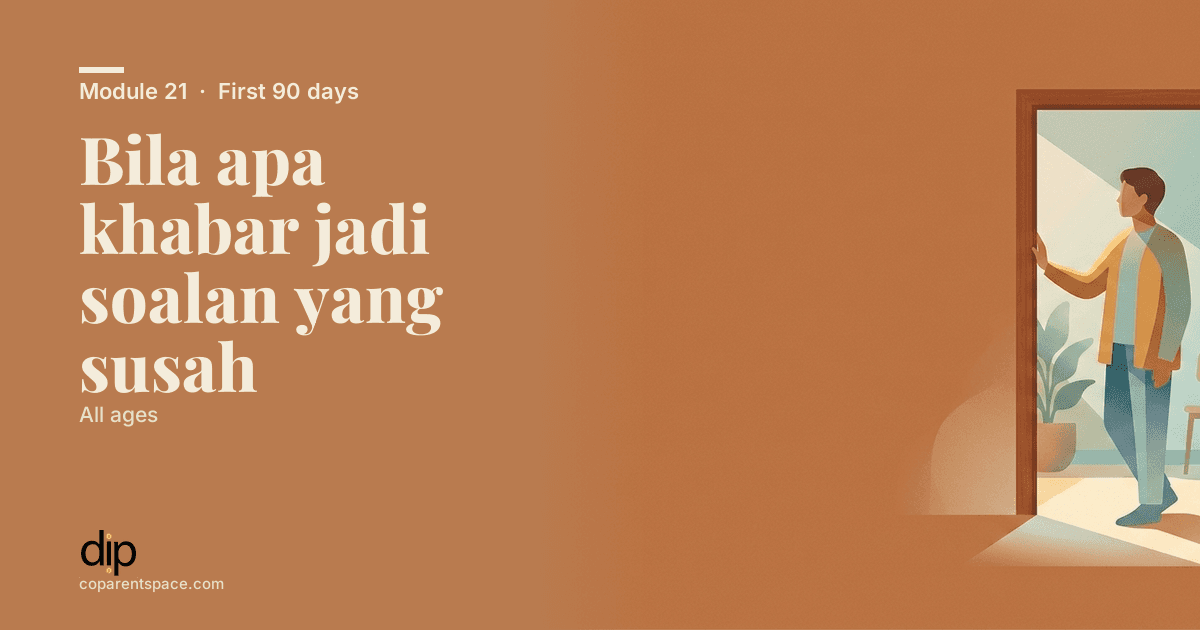 Bila *apa khabar* jadi soalan yang susah