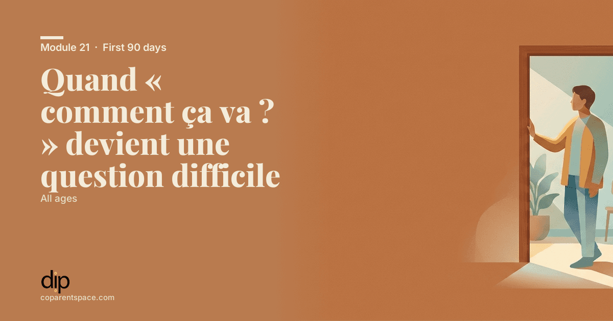 Quand « comment ça va ? » devient une question difficile