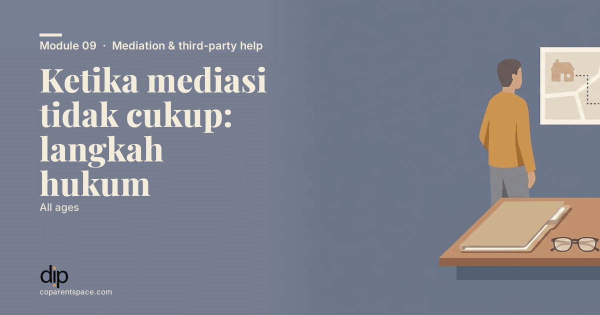 Ketika mediasi tidak cukup: langkah hukum