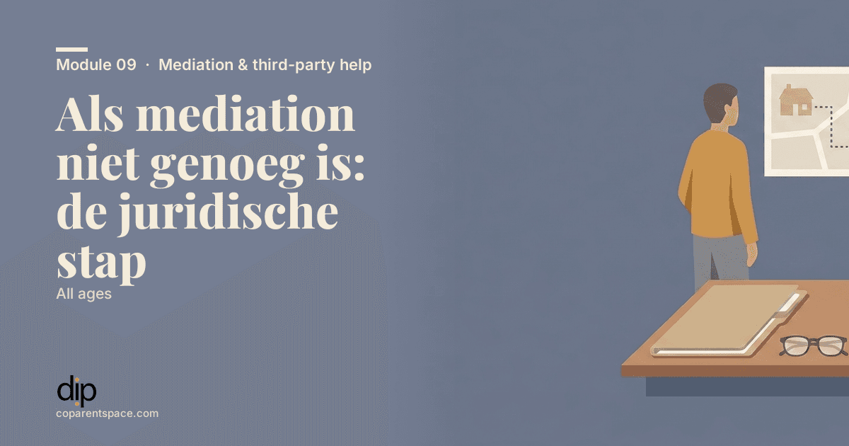 Als mediation niet genoeg is: de juridische stap