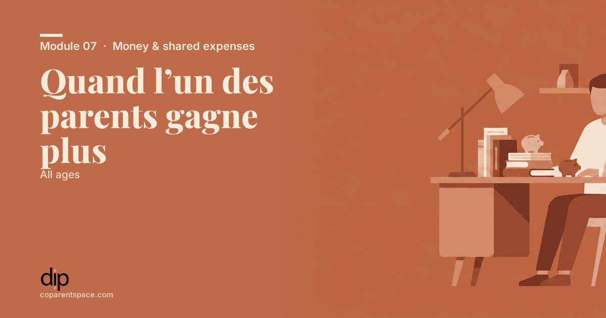 Quand l’un des parents gagne plus