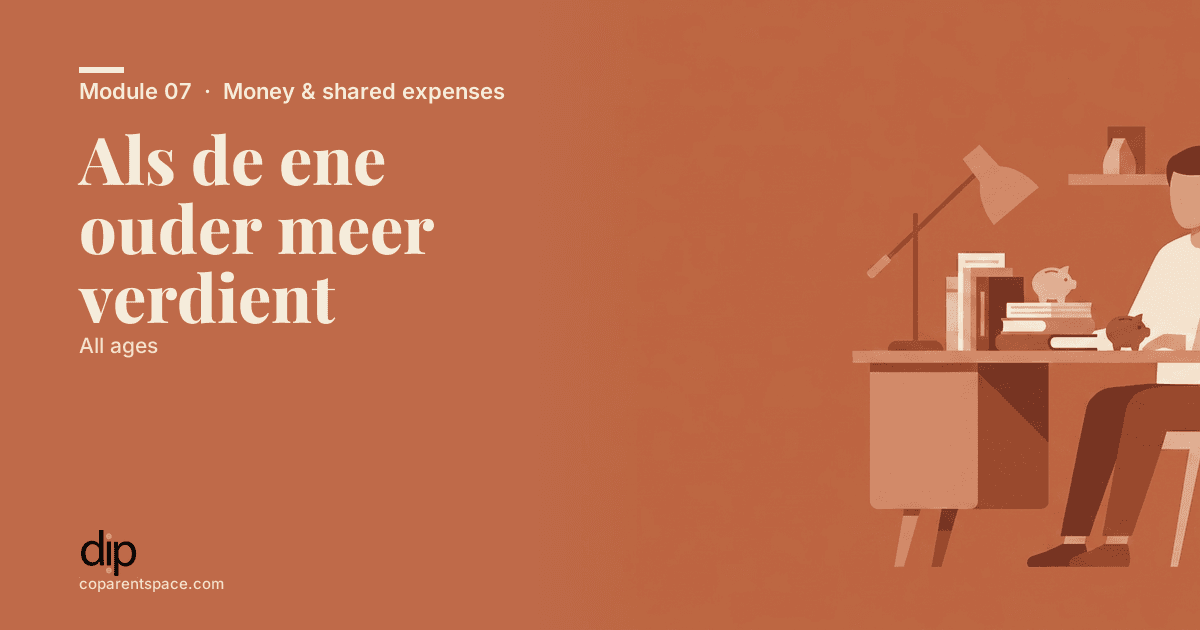 Als de ene ouder meer verdient