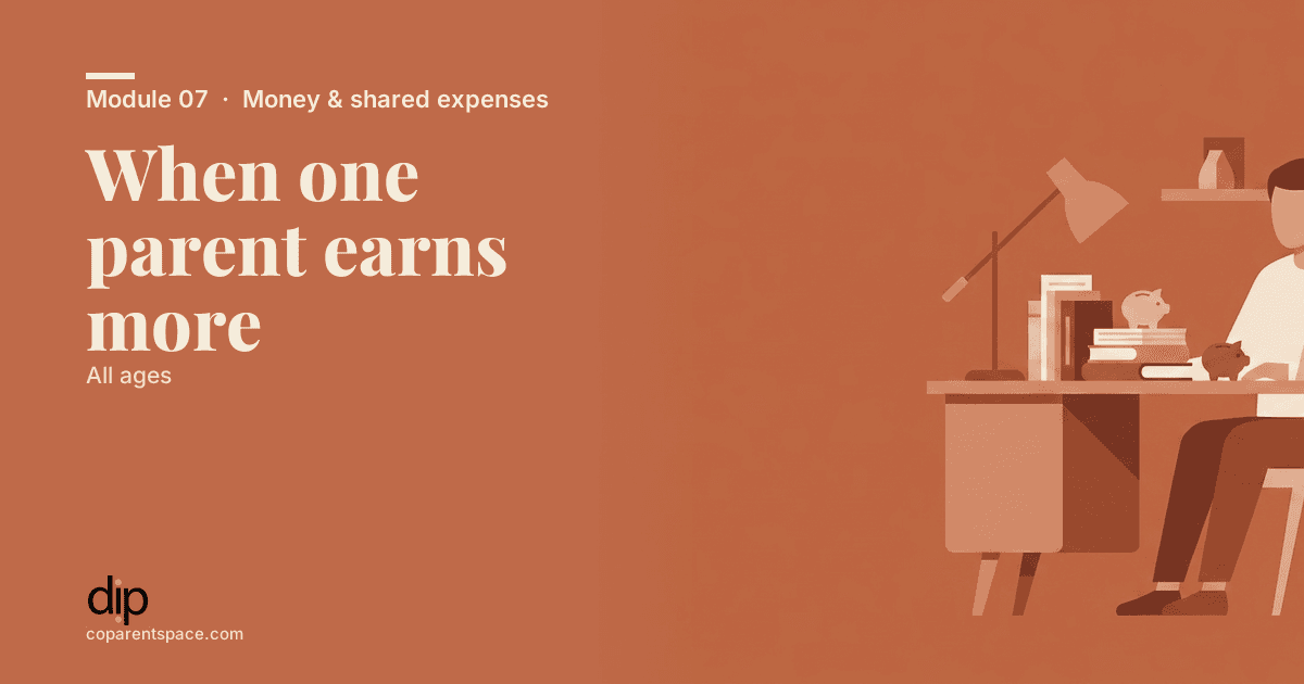 When one parent earns more