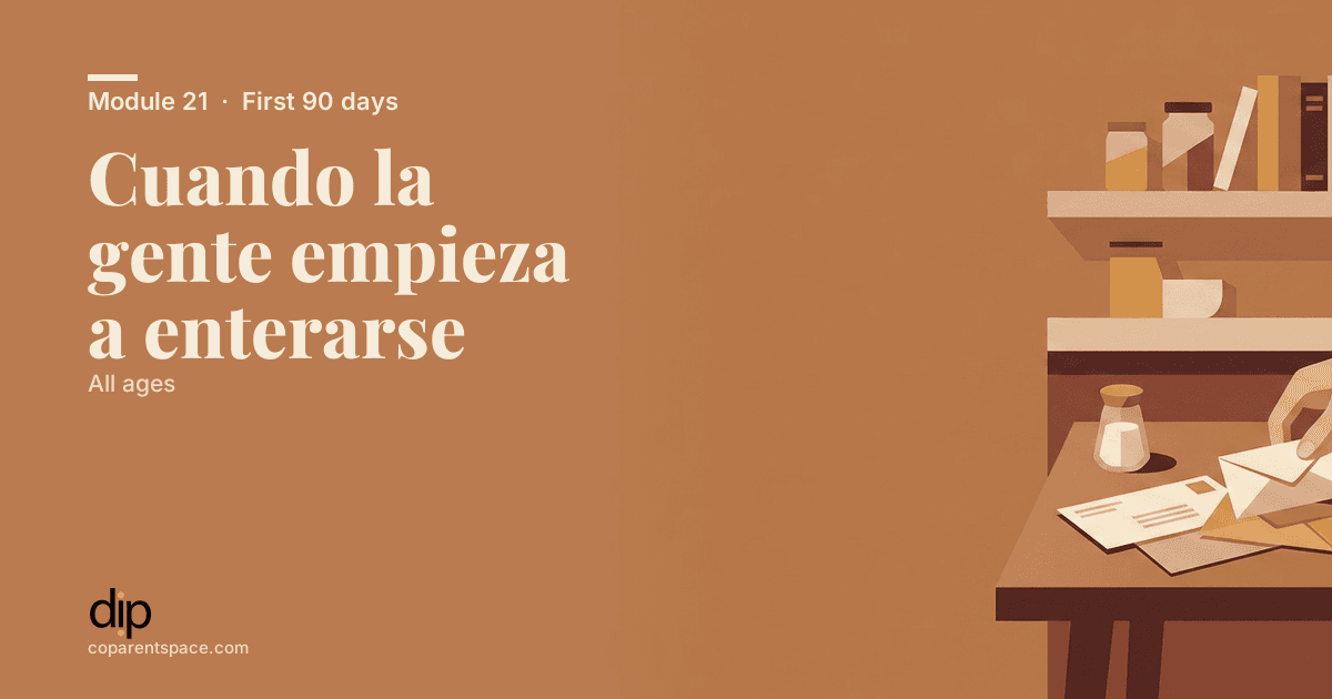 Cuando la gente empieza a enterarse
