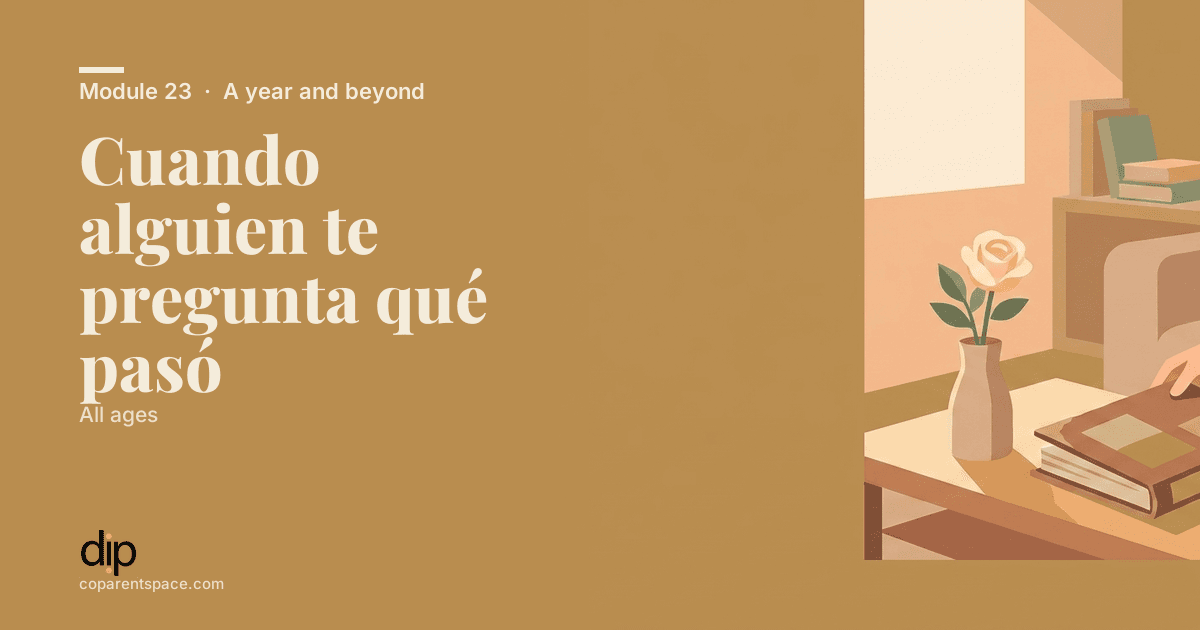 Cuando alguien te pregunta qué pasó