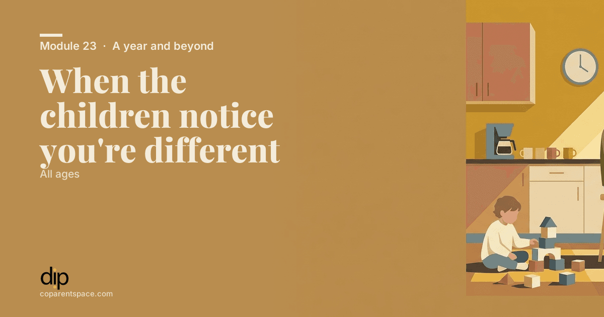 When the children notice you're different
