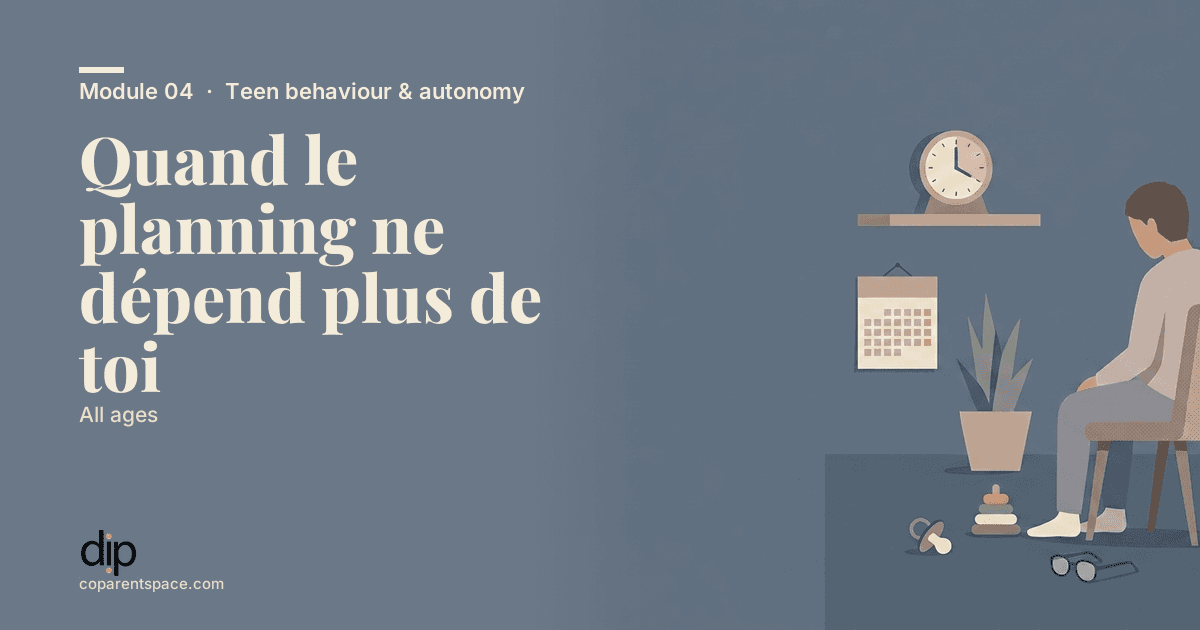 Quand le planning ne dépend plus de toi