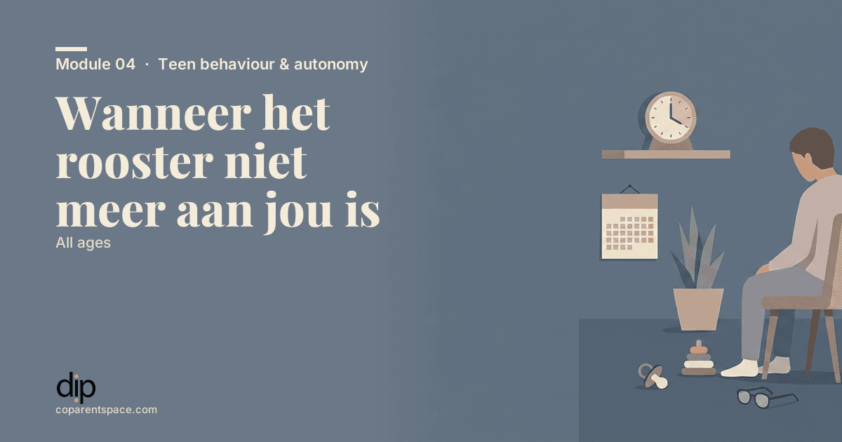 Wanneer het rooster niet meer aan jou is