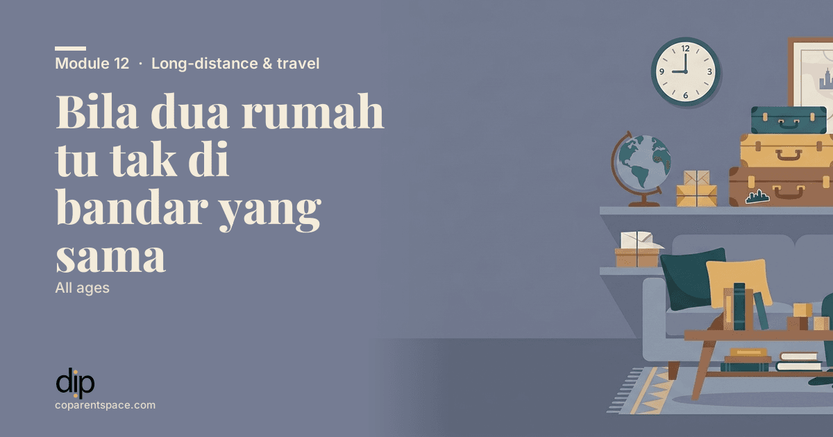 Bila dua rumah tu tak di bandar yang sama