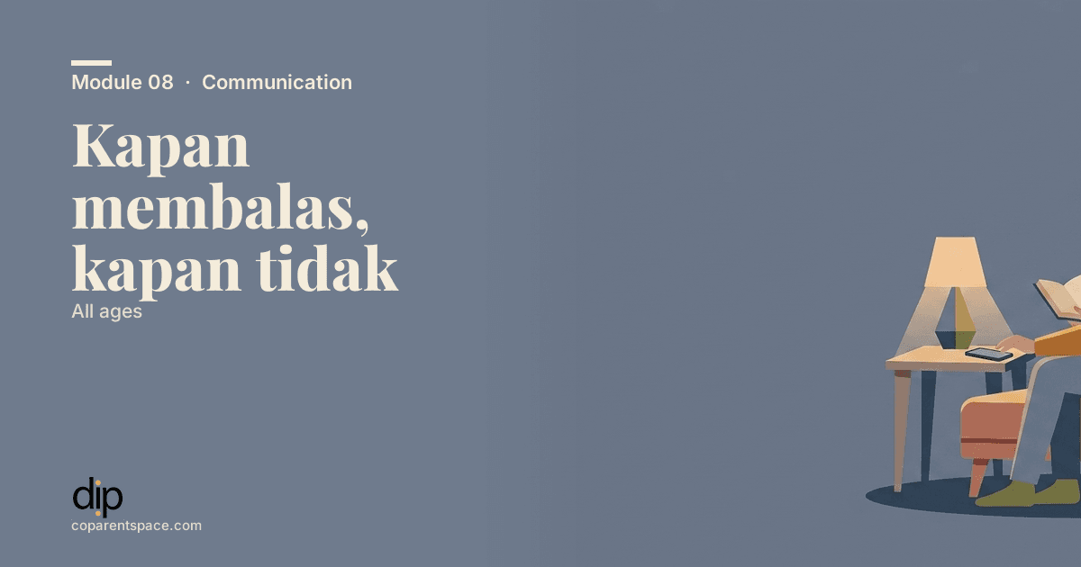 Kapan membalas, kapan tidak