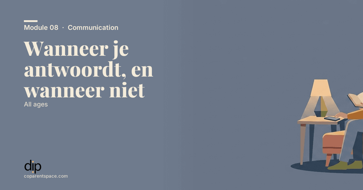 Wanneer je antwoordt, en wanneer niet