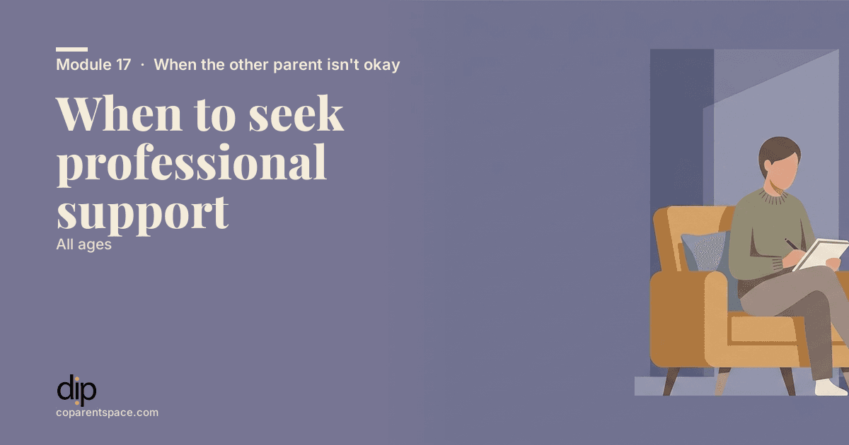 When to seek professional support