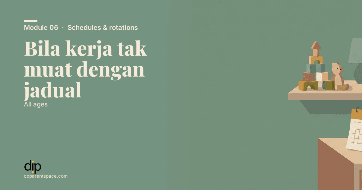 Bila kerja tak muat dengan jadual