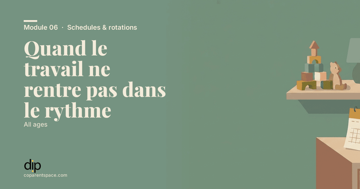 Quand le travail ne rentre pas dans le rythme