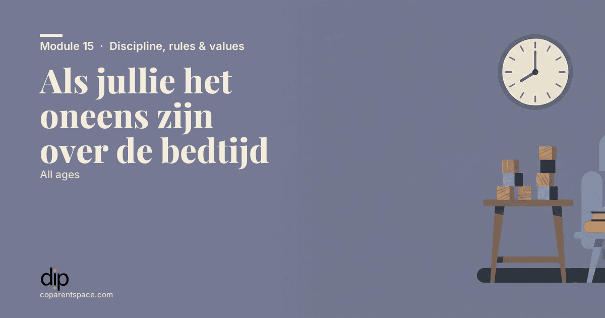 Als jullie het oneens zijn over de bedtijd