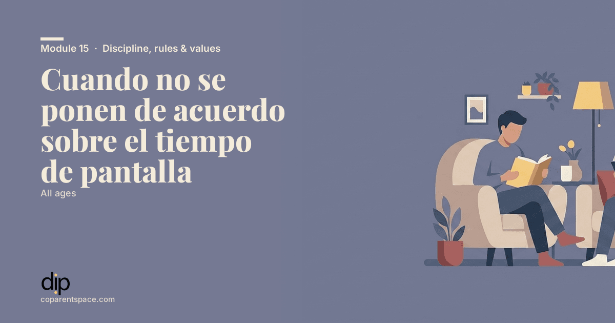 Cuando no se ponen de acuerdo sobre el tiempo de pantalla