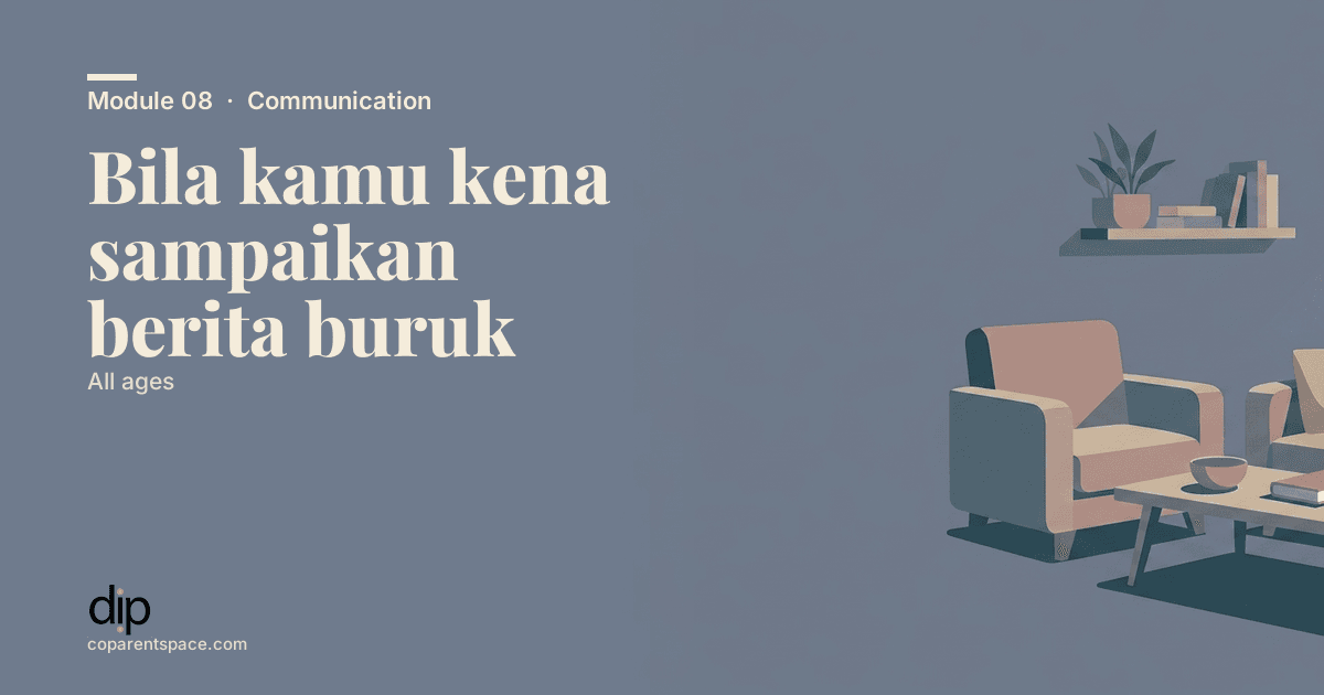 Bila kamu kena sampaikan berita buruk