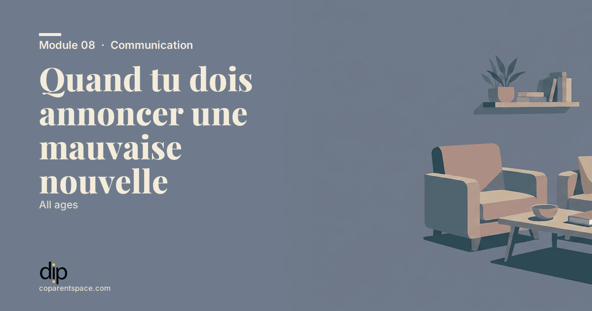 Quand tu dois annoncer une mauvaise nouvelle