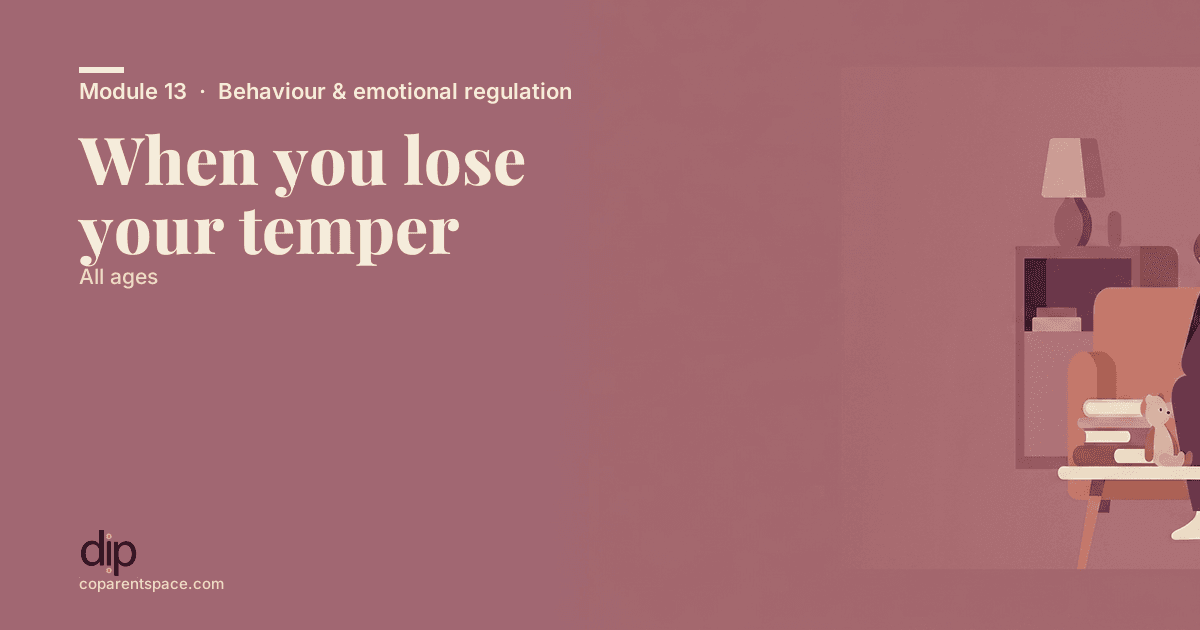 When you lose your temper