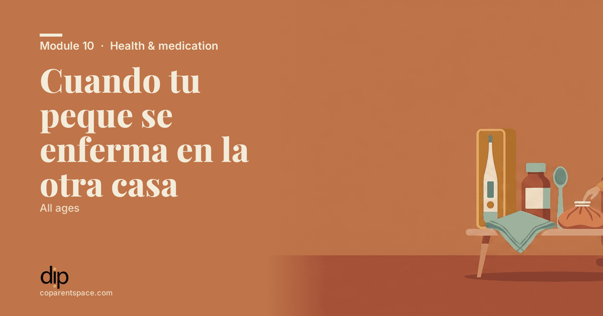 Cuando tu peque se enferma en la otra casa