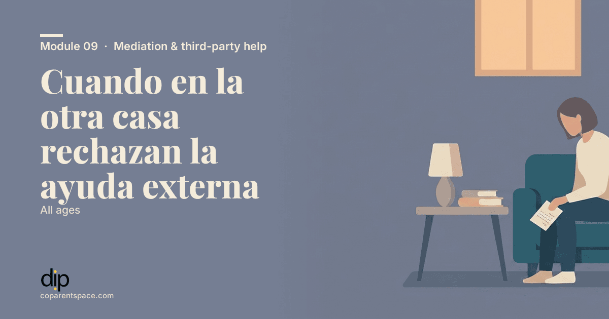Cuando en la otra casa rechazan la ayuda externa