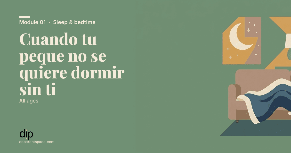 Cuando tu peque no se quiere dormir sin ti