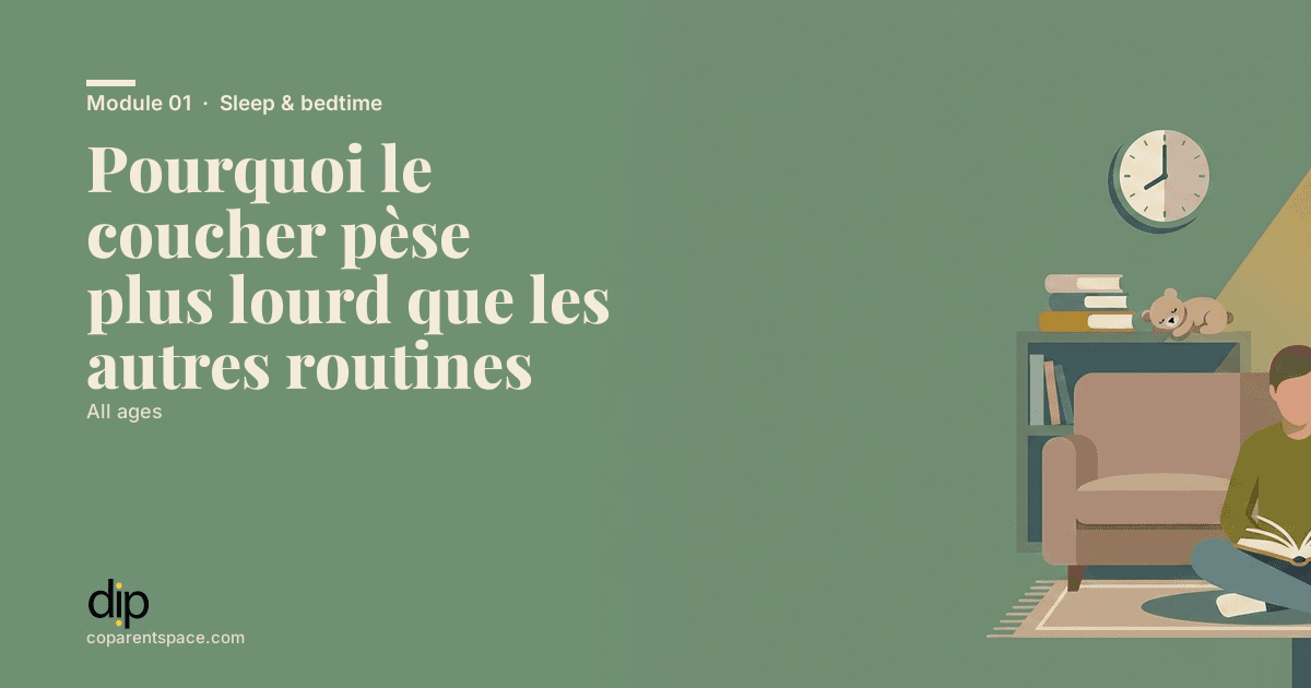 Pourquoi le coucher pèse plus lourd que les autres routines