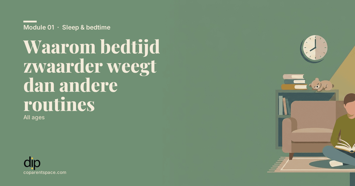 Waarom bedtijd zwaarder weegt dan andere routines