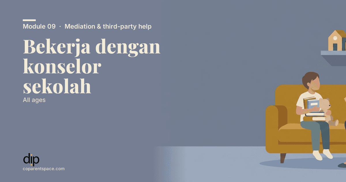 Bekerja dengan konselor sekolah