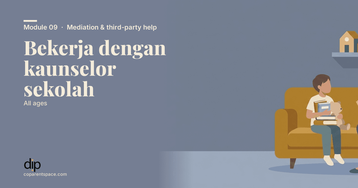 Bekerja dengan kaunselor sekolah