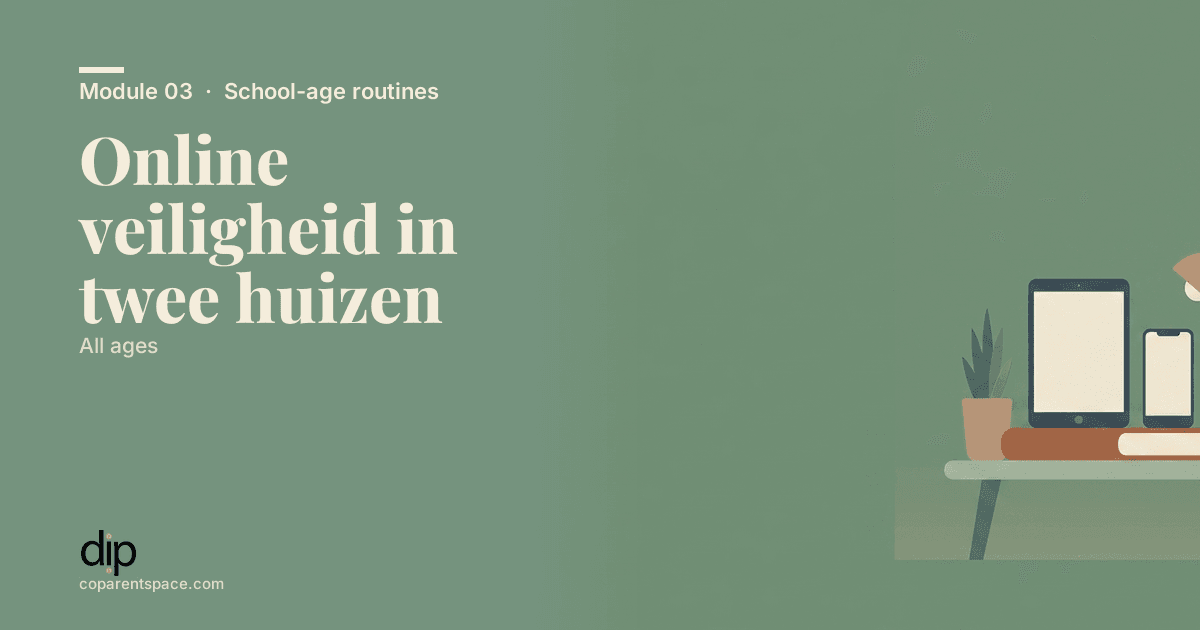 Online veiligheid in twee huizen